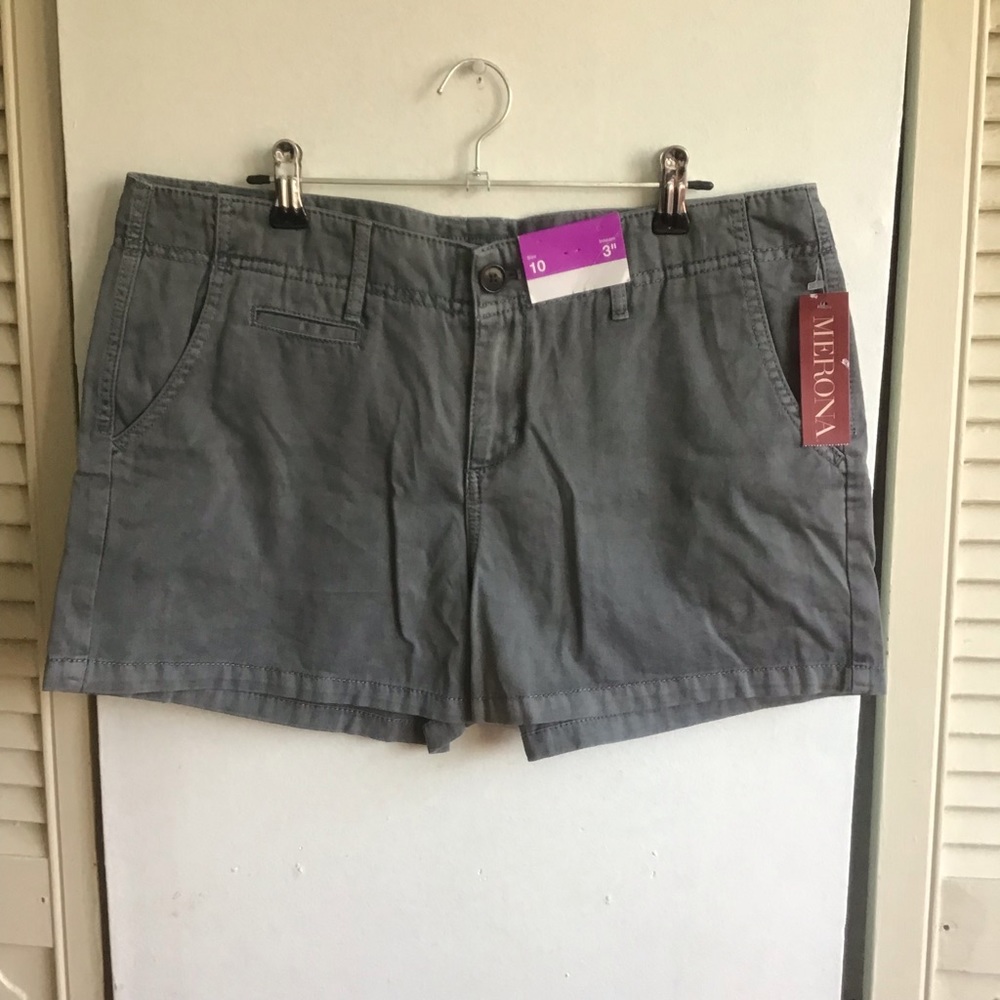 NWT Gray Shorts Sz 10